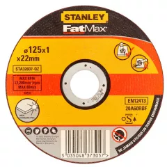Stanley, disc de taiere pentru inox, STA 32607-QZ, dimensiuni 125 x 1 mm