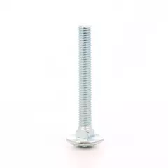 Surub cu filet metric, cu cap bombat torbant, zincat, dimensiune 8X140 mm