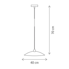 Interior - Suspensie rotunda, Tetrix 40/S, diametru 40 cm, Klausen LY 6073, olint.ro