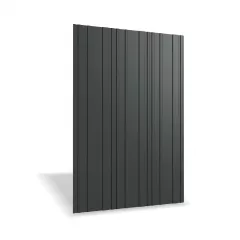 Tabla arhitecturala Rufster R8A Selena Eco 0,45 mm grosime 9005 negru lucios