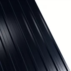 Tabla cutata Rufster R12A Super 0,60 mm grosime 9005 PUR negru 1 m