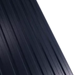 Tabla cutata Rufster R12F Premium 0,5 mm grosime 9005 MS negru mat structurat 1 m