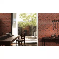 Tapet SN Deco  779816 dimensiune 1000x53 cm model caramida culoare gri rosu