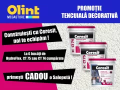 Tencuiala decorativa cu silicon Ceresit Hydro Flex, aspect praf de piatra, granulatie 1.5 mm, interior-exterior, Andalusia1, 25 kg