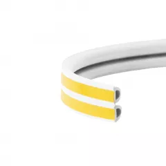 Tesa garnitura de etanseizare profil D, culoare alba, dimensiune 9 x 4 mm, ambalare 2 x 50 m