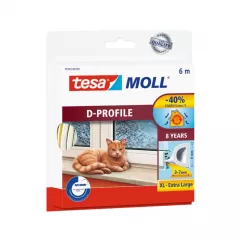 Tesa garnitura de etanseizare, profil D, culoare maro, dimensiuni 2 x 50 m, 9 x 4 mm
