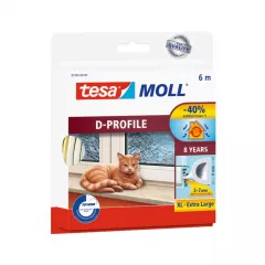 Tesa garnitura de etanseizare, profil D, culoare maro, dimensiuni 6 m x 9 mm