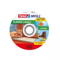 Tesa garnitura de etanseizare, profil E, culoare maro, dimensiuni 2 x 50 m, 9 x 4 mm