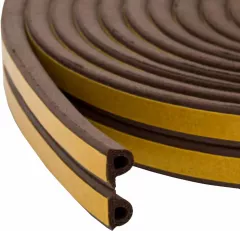 Tesa garnitura de etanseizare profil P, culoare maro, dimensiune 9 x 4 mm, ambalare 2 x 50 m