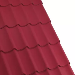 Tigla metalica Rufster Aqua 3D Premium 0,5 mm grosime 3005 MS visiniu mat structurat 2.2 m