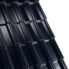 Tigla metalica Rufster Celesta Premium 0,5 mm grosime 9005 negru 2.13 m