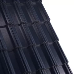 Tigla metalica Rufster Celesta&nbsp;Premium 0,5 mm&nbsp;grosime&nbsp;9005 MS negru mat structurat 2.48 m