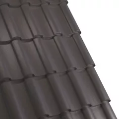 Tigla metalica Rufster Nova Premium 0,5 mm grosime 8019 MS maro-grafit mat structurat 2.13 m