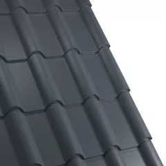 Tigla metalica Rufster Terra Premium 0,5 mm grosime 7016 MS gri-antracit mat structurat 2.22 m