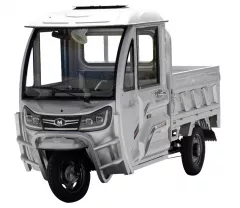 Triciclu electric cargo EvoTools TRCCB1500, 1500 W, 3 viteze, argintiu