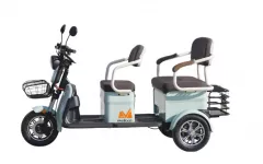 Vehicule electrice - Triciclu electric persoane Scorilo TRP1200, bancheta dubla, 1200 W, verde, olint.ro