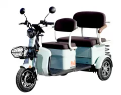 Triciclu electric persoane Scorilo TRP1200, bancheta dubla, 1200 W, verde