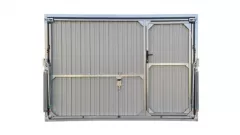 Usa basculanta garaj 2470x2090 mm + usa mica pietonala gri RAL 7016