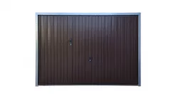 Usa basculanta garaj 2780x2180 mm + usa mica pietonala maro RAL 8017