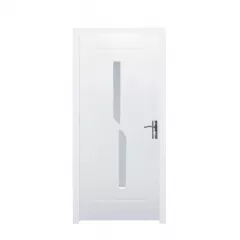 Usa interior din MDF 114-F-60 dimensiune 203x66 cm grosime 3.8 cm culoare alb embosat