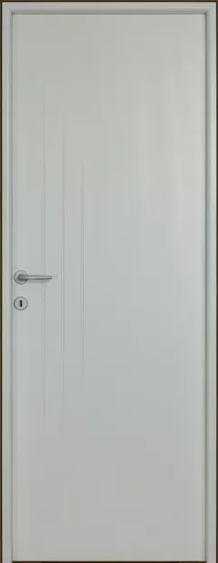Usa interior MDF Three Lines 203×88 cm, reversibila, toc 9 cm, alba