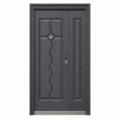 Metalice - Usa metalica dubla 002, deschidere stanga, dimensiune 120 x 205 cm, grosime 7 cm, culoare gri antracit, olint.ro