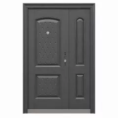 Metalice - Usa metalica dubla 005, deschidere stanga, dimensiune 140 x 205 cm, grosime 7 cm, culoare gri antracit, olint.ro