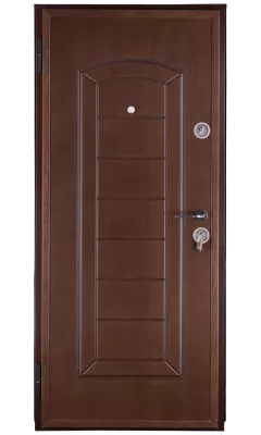 Metalice - Usa metalica PR.1 154 stanga nuc dimensiune 200x88 cm grosime 68 mm culoare nuc, olint.ro