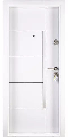 Usa metalica PR.1 LUX 1017, 2000 x 880 mm, culoare alb, deschidere stanga