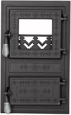 Usa soba monobloc, cu geam, motive romanesti, Honest 679709