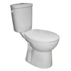 Set WC compact Fayans Enjoy WQ6F71110001311, alb, evacuare verticala