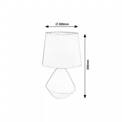 Veioza Wendy, dulie 1 x E14, culoare maro, Rabalux 5221