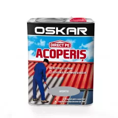 Vopsea alchidica Direct pe acoperis Oskar, exterior, argintiu, 2,5 L