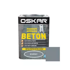 Vopsea alchidica Direct pe beton Oskar, pentru interior si exterior, culoare gri antracit, ambalare 0.75 L