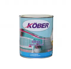 Vopsea alchidica pentru lemn / metal, Kober Opal, interior / exterior,culoare gri antracit, ambalare 0.75 L