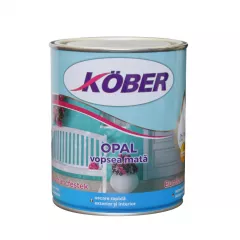 Vopsea alchidica pentru lemn / metal, Kober Opal, interior / exterior,culoare ivoire,ambalare 0.75 L
