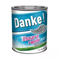 Vopsea alchidica, pentru lemn / metal / zidarie, interior/ exterior, gri metal 2.5 L