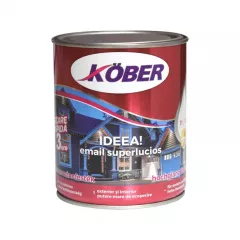 Vopsea alchidica, pentru lemn / metal / zidarie, interior/ exterior, Kober Ideea, brun 0.75 L