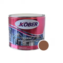Vopsea alchidica pentru lemn si metal Kober Ideea, culoare maro deschis, ambalare 2.5 L