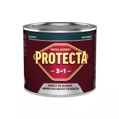 Vopsea alchidica pentru metal Protecta, culoare gri antracit, ambalare 0.5 L