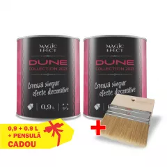 Vopsea decorativa Magic Efect Flamingo Love cu efect dune de nisip 0,9 +0,9 L + Pensula Cadou