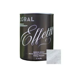 Vopsea decorativa, interior, Coral Effetto, Cesena gri, 0.9 l