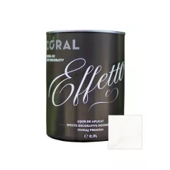 Vopsea decorativa, interior, Coral Effetto, Cremona alb, 0.9 l