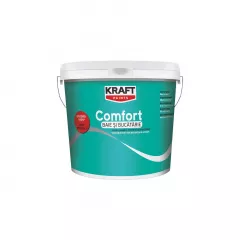 Vopsea lavabila alba, pentru baie si bucatarie, pe baza de latex, Kraft, ambalare 8.5 L