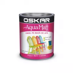 Vopsea pe baza de apa, Oskar Aqua Matt alb 2.5 L