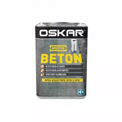 Vopsea pentru decorarea suprafetelor din beton si asfalt Oskar Beton, culoare gri deschis, ambalare 0.75 L