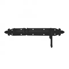 Zavor pentru poarta LXX, dimensiuni 40x350 mm, culoare neagra