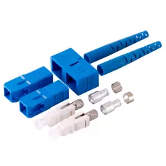 Conectori fibra - Conector SC/UPC Duplex Single Mode pentru cablu cu diametru de 3mm Albastru Mills, pro-networking.ro