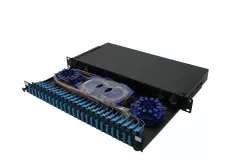 Tip sertar - Patch panel fibra optica 24 porturi SC Duplex/LC Quad, neechipat, AFL Hyperscale, pro-networking.ro