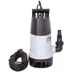 Pompa submersibila din plastic pentru ape murdare, particule max. 30 mm, putere 400 W, debit 8000 l/h, inaltime refulare 5 m, flotor electromecanic